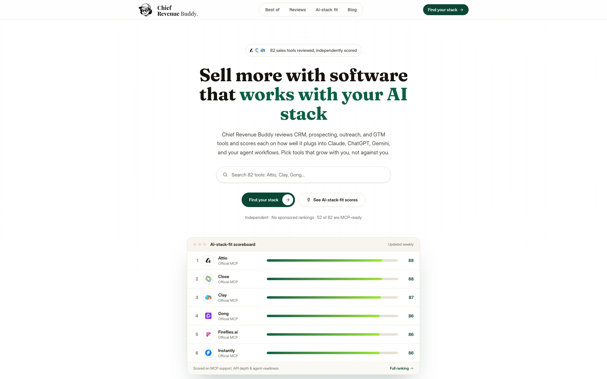 chiefrevenuebuddy.com screenshot